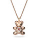 Женский кулон-подвеска Teddy Swarovski Light Rose Розовое золото