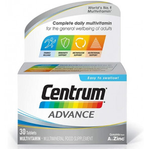 Мультивитаминный комплекс Centrum Advance Multivitamins and Minerals для женщин и мужчин (30 шт)