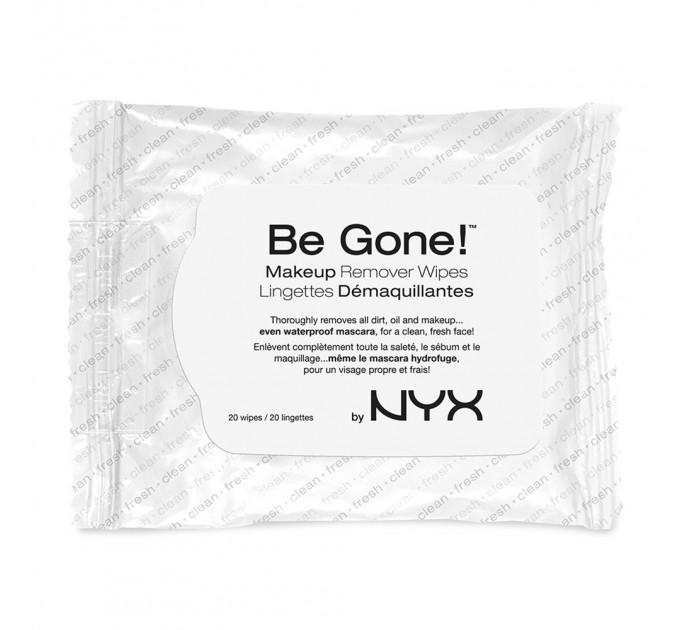 NYX (Никс) Be Gone! MakeUp Remover Wipes салфетки для снятия макияжа 