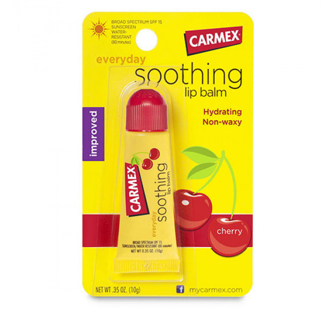 Carmex Daily Care Lip Balm Strawberry SPF 15 лечебный бальзам для губ 
