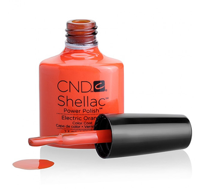 CND Shellac ELECTRIC ORANGE COLOR гель-лак для ногтей