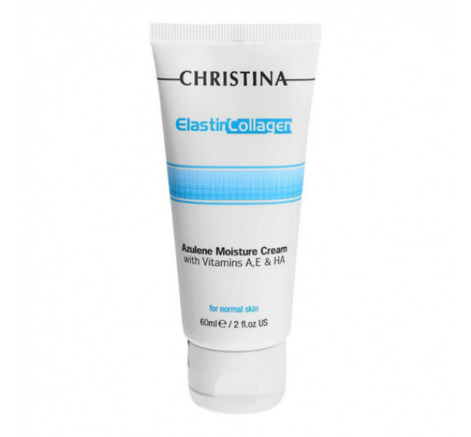 Christina Elastin Collagen Azulene Moisture Cream увлажняющий азуленовый крем для нормальной кожи