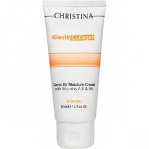 Увлажняющий крем с морковным маслом, коллагеном и эластином для сухой кожи Christina Elastin Collagen Carrot Oil Moisture Cream
