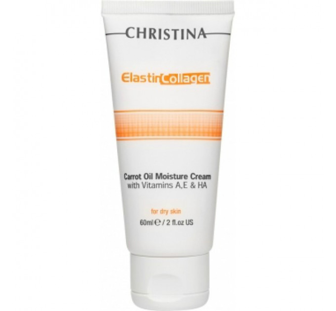 Christina Elastin Collagen Carrot Oil Moisture Cream увлажняющий крем с морковным маслом, коллагеном и эластином для сухой кожи