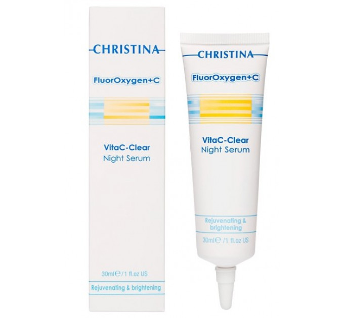 Christina Fluoroxygen+C Vita C - Clear Night Serum флюроксиджен ночная осветляющая сыворотка