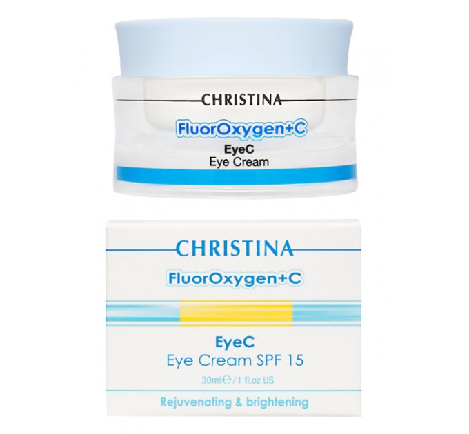 Christina FluorOxygen+C Eye Cream spf 15 флюроксиджен крем под глаза spf 15