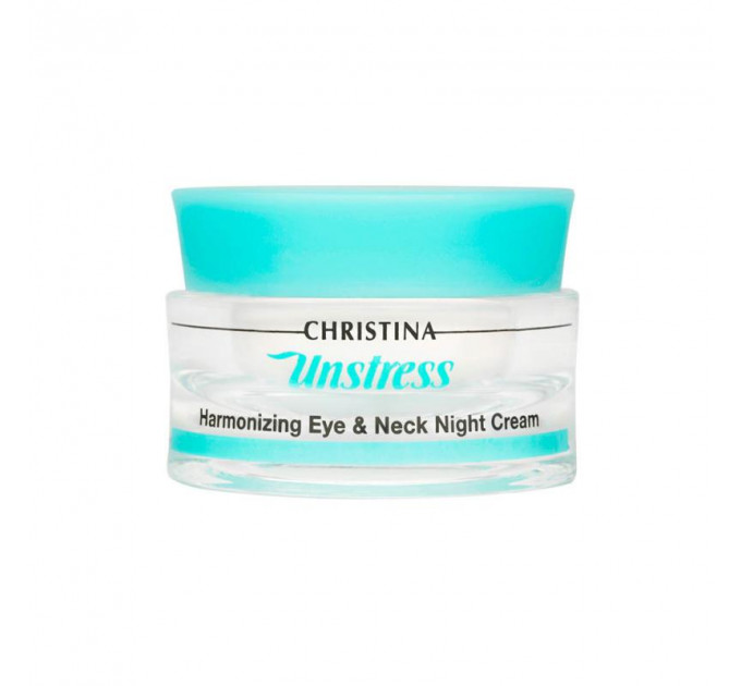 Christina Unstress Harmonizing Night Cream For Eye And Neck гармонизирующий ночной крем для кожи вокруг глаз и шеи