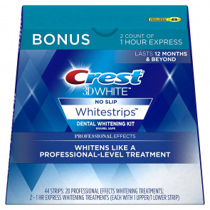 Отбеливающие полоски для зубов Crest 3D White Professional Effects+1 Hour Express  (46 полосок)
