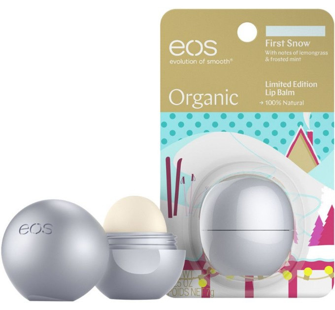 Бальзам для губ EOS Organic Lip Balm First Snow Первый снег (7 г)