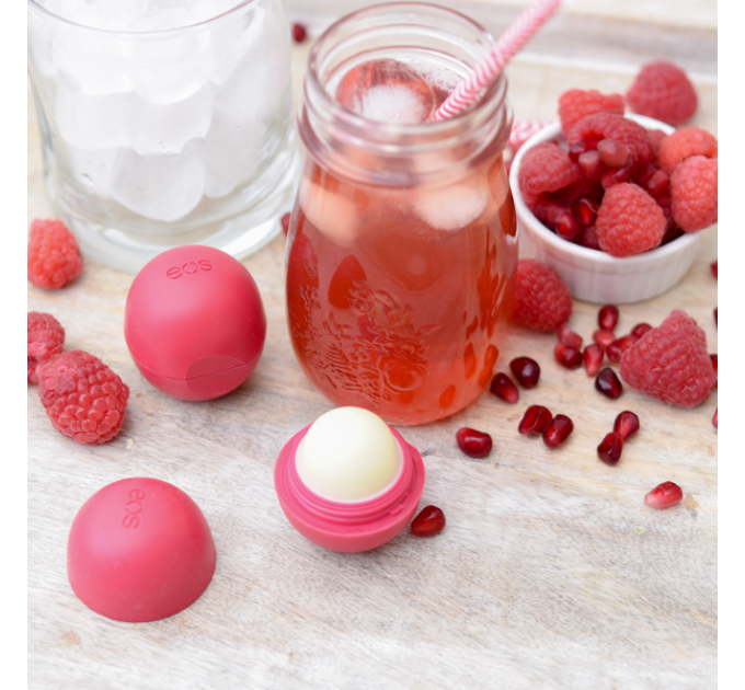 Бальзам для губ EOS Organic Lip Balm Pomegranate Raspberry Гранат и малина (7 г)