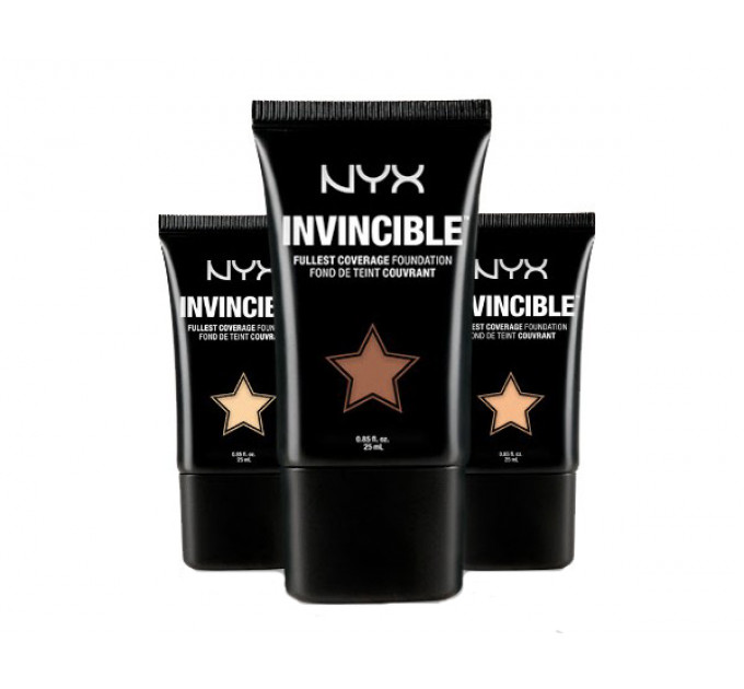 Тональная основа NYX Cosmetics Invincible Fullest Coverage Foundation