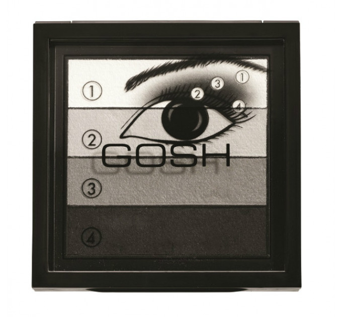 GOSH (Гош) Quatro Eye Snadow тени для век 4-цветныеh