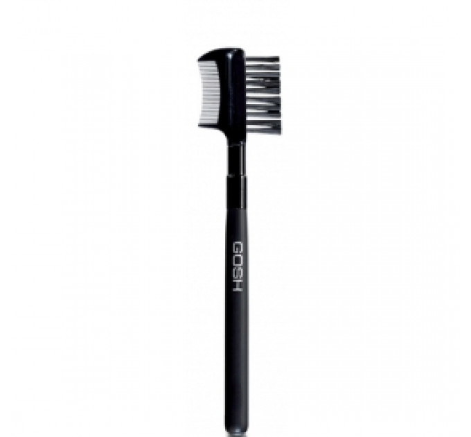 Кисточка с щёточкой для бровей и ресниц GOSH Eye Brush/ Lash Brush