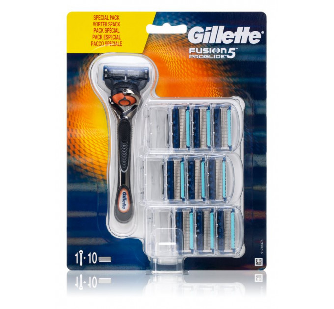 Станок для бритья Gillette Fusion 5 Proglide (1 станок и 10 картриджей)