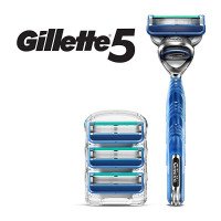 Станок для гоління Gillette 5 (1 станок та 4 картриджі)