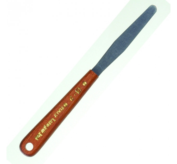 Металлический шпатель с деревянной ручкой Graftobian Spatula SlimFlex 2,5