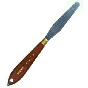 Металлический шпатель с деревянной ручкой Graftobian Spatula SlimFlex 3,5"