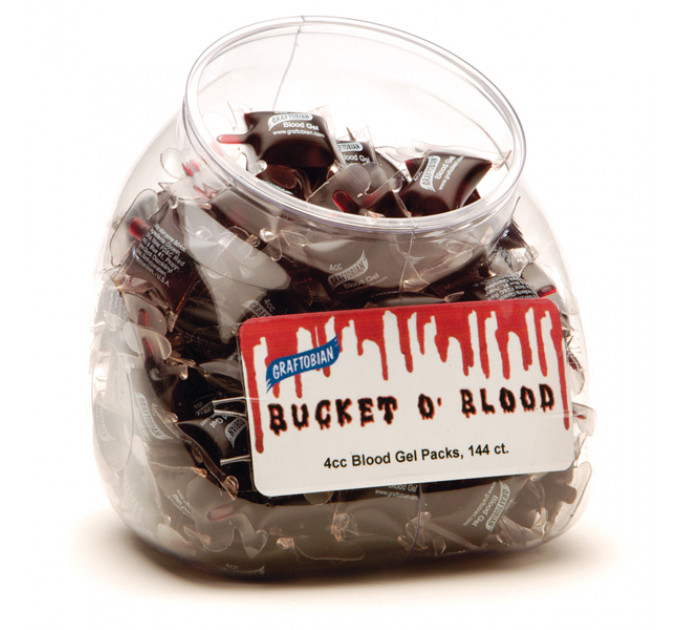 Пакетики жидкая кровь Graftobian Bucket O'Blood 4CC Packs