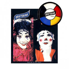 Набор для тематического макияжа "Клоун" Graftobian Creme Color Wheel 5 colors