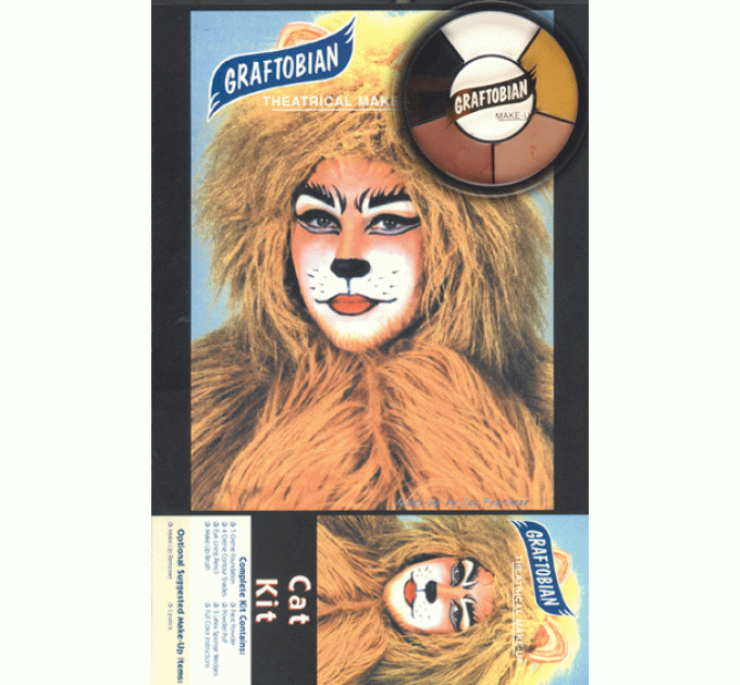 Graftobian Creme Color Wheel Cat набор для тематического макияжа 