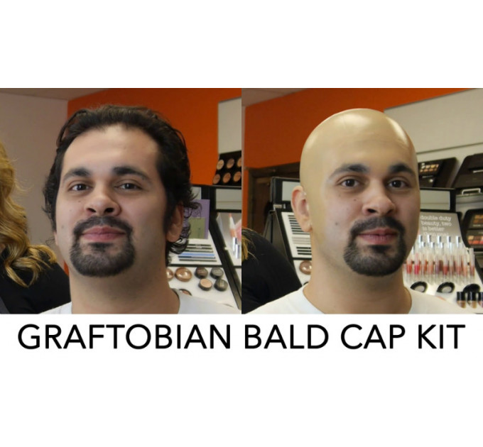Graftobian Plastic Bald Cap пластиковая накладная лысина DLX - длинная шея