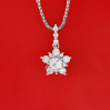 Кулон Цветок-снежинка kuT50 серебро 925 купить