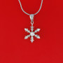 Кулон Нежная снежинка kuT73