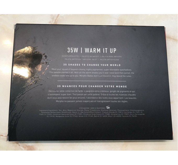 Morphe 35W Warm It Up Artistry Eyeshadow Palette Палітра тіней