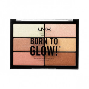 Палетка для контурирования лица NYX Born To Glow Highlighting Palette (6 оттенков)