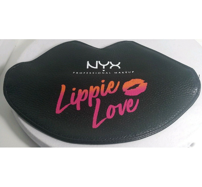 Косметичка - Ulta Xo Lippie Love Nyx Lips Makeup Bag Black Lip на молнии