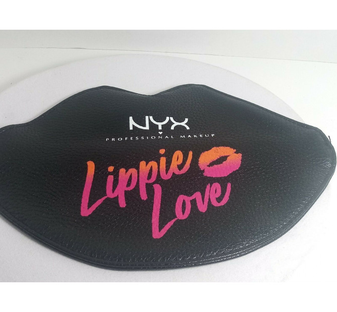 Косметичка - Ulta Xo Lippie Love Nyx Lips Makeup Bag Black Lip на молнии