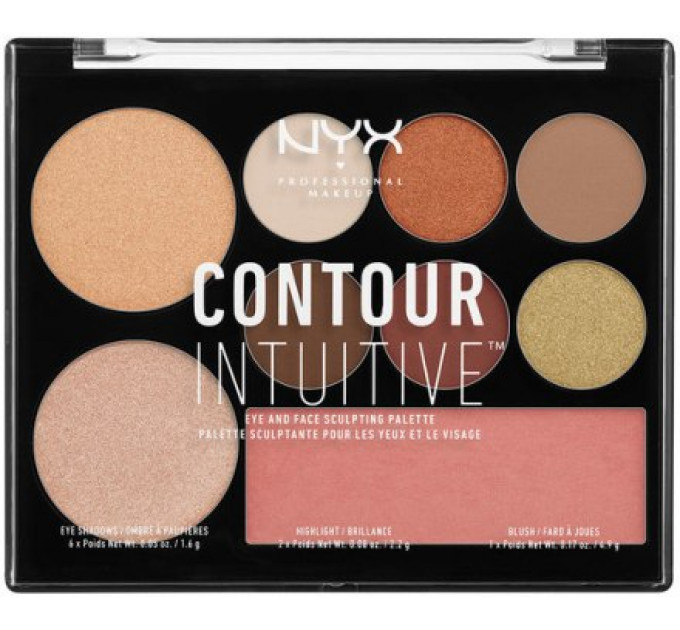 Палетка NYX Cosmetics Contour Intuitive Palette (Warm Zone)