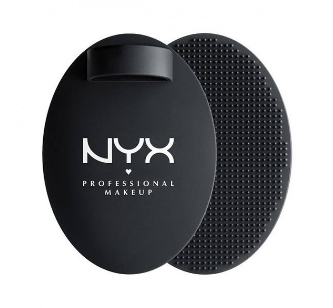 Очищаюча губка для пензлів Nyx On The Spot Brush Cleansing Pad (чорна)