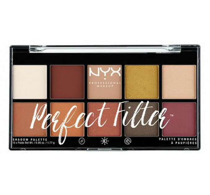 Палетка тіней NYX Perfect Filter Shadow Palette Rustic Antique (10 відтінків)