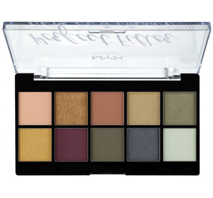 Палетка теней NYX Perfect Filter Shadow Palette Olive You (10 оттенков)