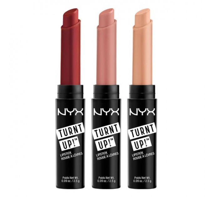Набор помад для губ NYX Cosmetics Turnt Up! Lipstick Set 3