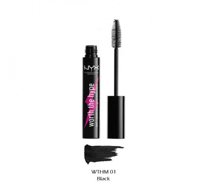 Кольорова туш для вій NYX Cosmetics Worth the Hype Volumizing & Lengthening Mascara (7 мл та 5.25 мл)