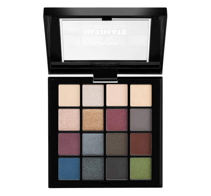 NYX Professional Makeup Ultimate Shadow Palette - 01 Smokey & Highlight Палетка тіней