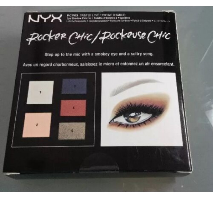 Палітра тіней NYX Cosmetics Rocker Chic Palette (5 відтінків)