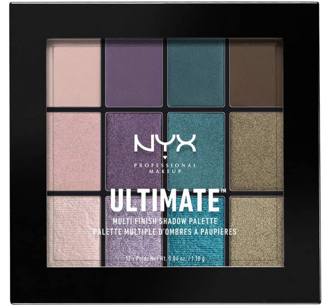 NYX Ultimate Multi-Finish Shadow Palette 07 Smoke Screen Палетка теней для век 