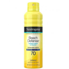 Солнцезащитный спрей Neutrogena Beach Defense Sunscreen Water+Sun Protection SPF 70