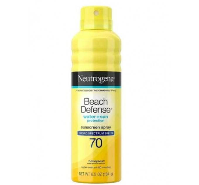 Солнцезащитный спрей Neutrogena Beach Defense Sunscreen Water+Sun Protection SPF 70