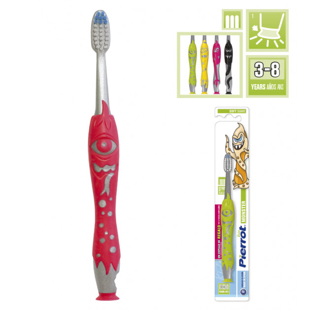 FUSHIMA Pierrot Monster Toothbrushes for Children зубная щётка для детей Монстр