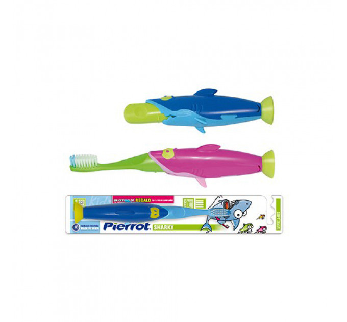 FUSHIMA Pierrot Sharky Toothbrushes for Children зубная щётка для детей Акула