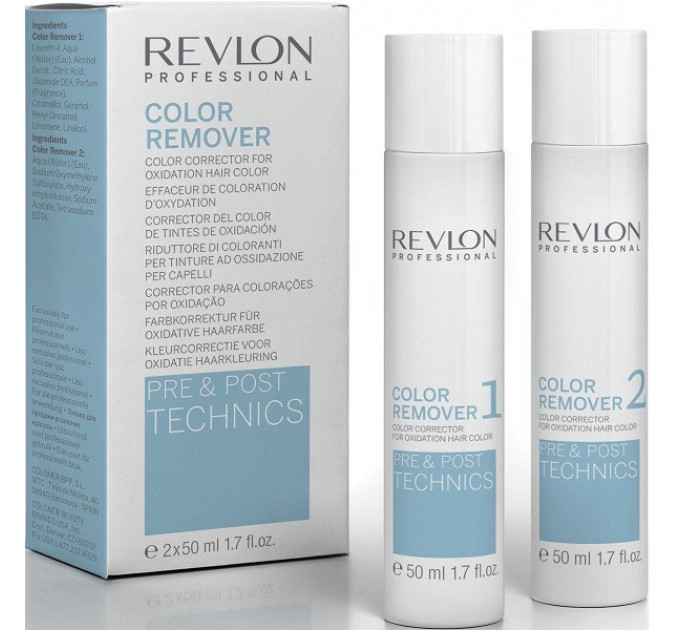 Средство для коррекции уровня красителя Revlon Color Remover 50 мл+50 мл