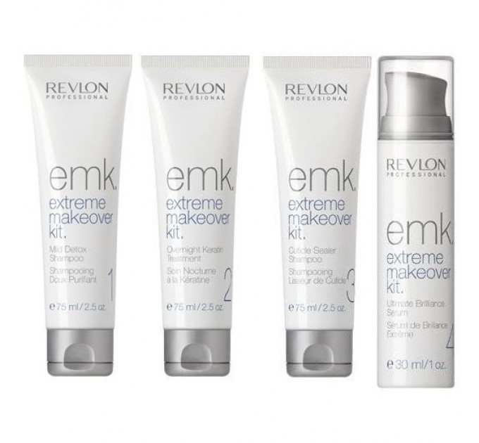 Набор для проведения кератиновой процедуры Revlon Professional EMK (Makeover Kit Cardbo Extreme Makeover Kit)
