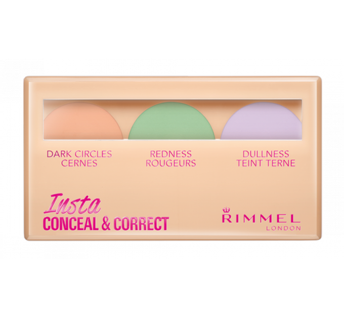 Rimmel Insta Conceal & Correct Palette набір коригувальних засобів для обличчя