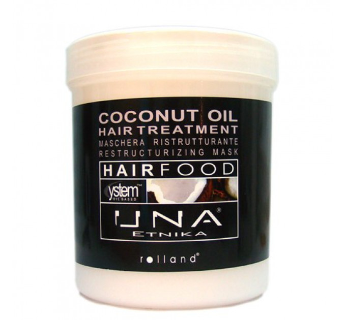 Rolland UNA Hair Food Coconut Oil Hair Treatment маска для восстановления структуры волос с маслом кокоса