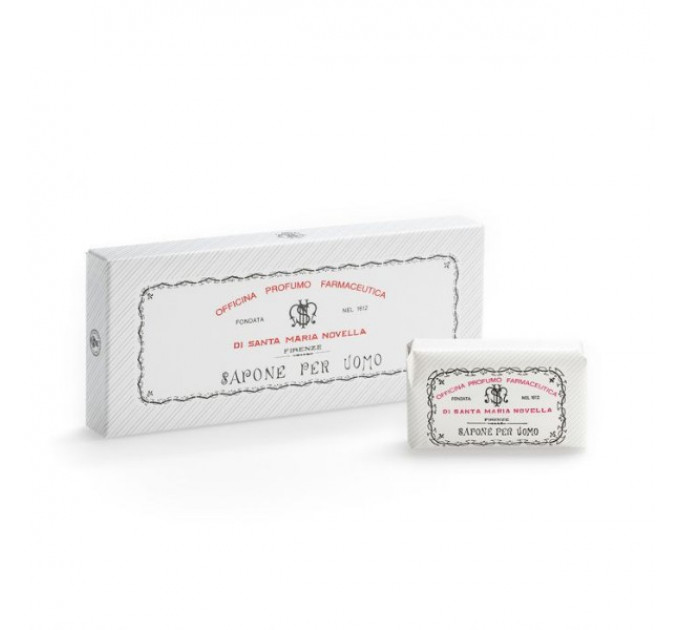 Мыло для мужчин Santa Maria Novella Men's Soap Ambra fragrance box of 4 bars (упаковка 4шт)