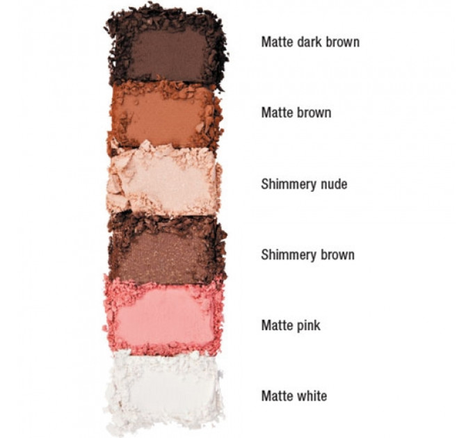 Палітра тіней NYX Cosmetics The Adorable Shadow Palette (6 відтінків)